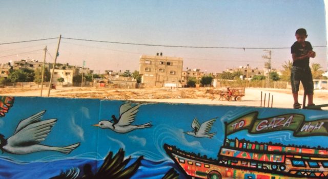 Flotilla mural Gaza